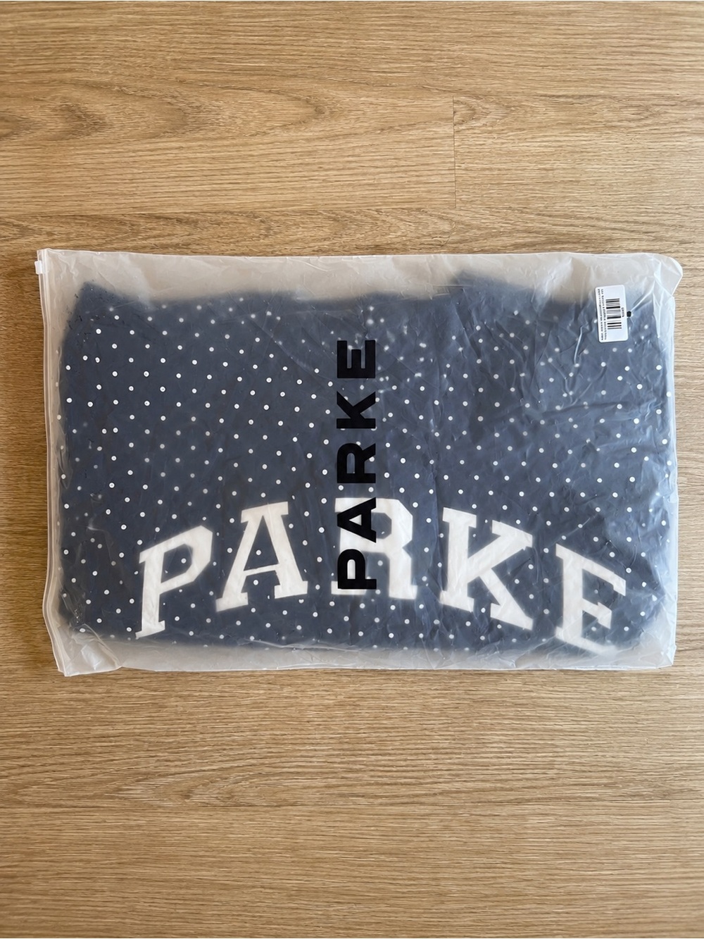 PARKE Black Polka Dot MockNeck L/XL NWT Confirmed Order